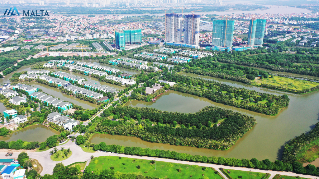Biệt thự đảo lớn Sofitel Ecopark cho tầm nhìn khoáng đạt, không gian thông thoáng